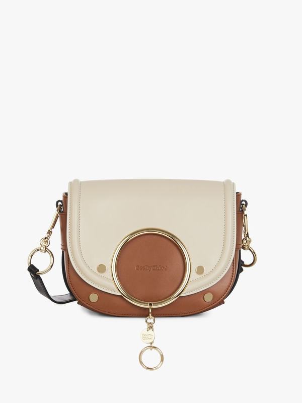 Chloé Bandolera Mujer Mara Beige Cowhide VPJS38719